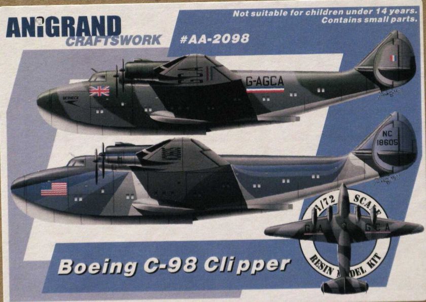 72 Anigrand BOEING C 98 CLIPPER Seaplane  