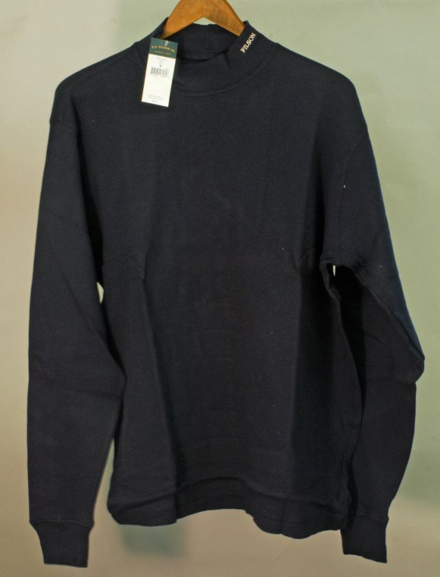 Filson Cold Bay Mock Turtleneck Shirt Knit Cotton Long Sleeve M XL 