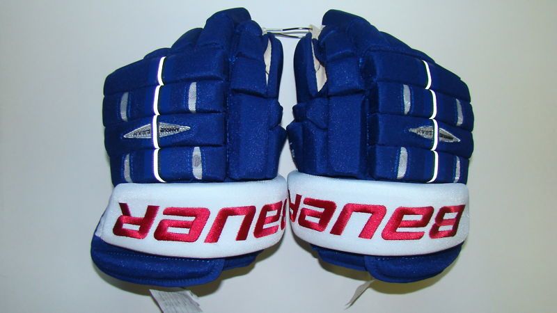 BAUER PROSTOCK 4 ROLL GLOVES ROYAL/ WHITE/RED  