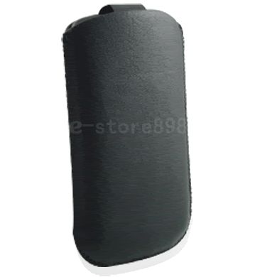 New Leather Case Pouch+LCD Film For SAMSUNG s8000 JET l  