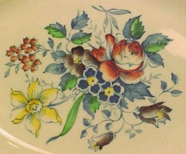 Flowers RUTLAND OVAL VEGETABLE SERVING BOWL Ridgway EX  