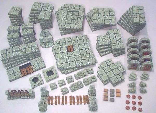 HIRST ARTS DUNGEON TILES KIT FOR DESCENT OR ROLEPLAY 28 MM  