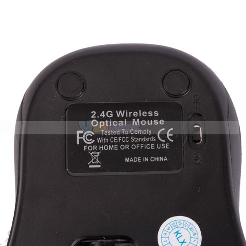 4GHz Wireless Mouse RF 2.4G Optical Mice Portable USB Blue  