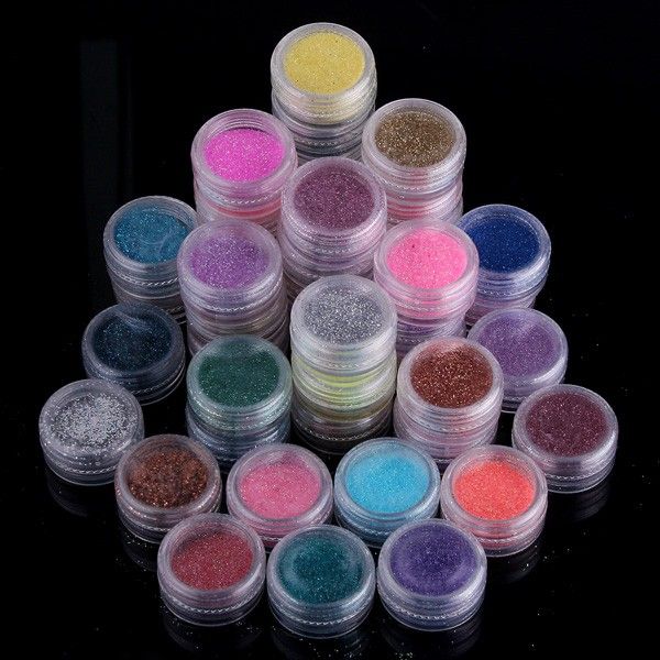 45 Color Make up Glitter Nail art Powder Body Pigment  