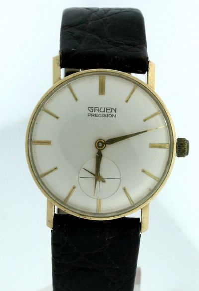 Vintage Gruen 18k Yellow Gold watch.  