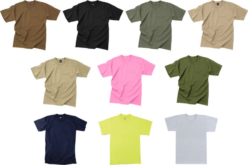 Solid Color Army Military T Shirts  