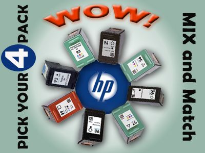 4pk HP 96 92 93 94 95 97 98 99 Ink Cartridge MIX MATCH  