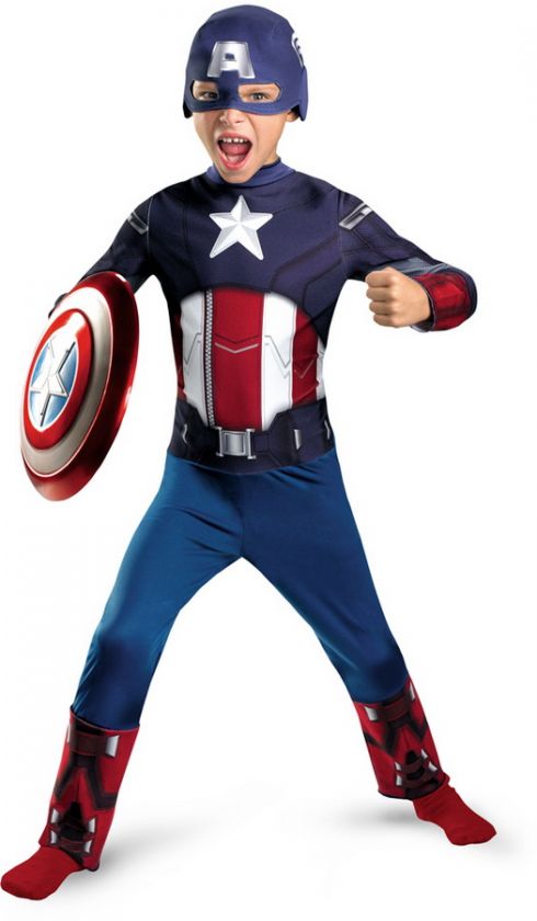 Child Boys Marvel Captain America Avengers Licensed Costume  