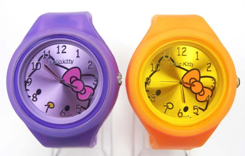   Kitty Silicone Gel Children Jelly wrist Watch Wholesale #303  