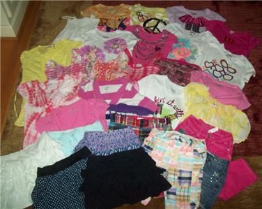 HUGE 30 PC LOT girls JUSTICE spring & summer clothes Sz 10 12 EUC 