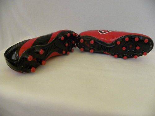 JOMA MENS SPIKES SOCCER CLEATS SHOES SHINNY RED SZ 10  