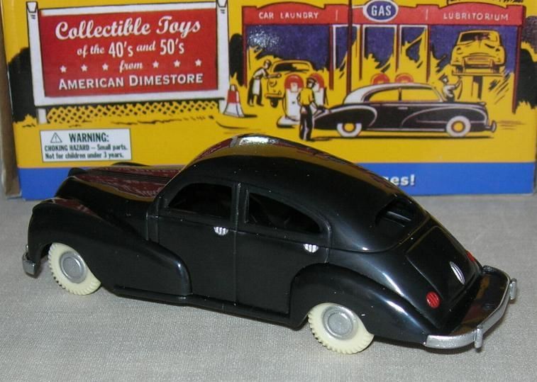 American Dimestore Sedan Black W/White Wheel Cars New in Package