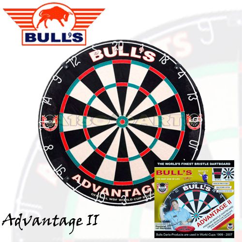 BULLS ADVANTAGE II DART BOARD with rotating bracket  