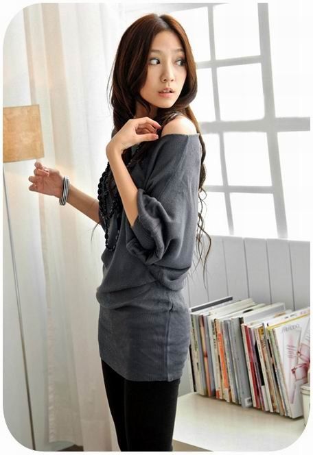 Womens Fashion Korea Off Shoulder Tops Shirts HOT 1984  