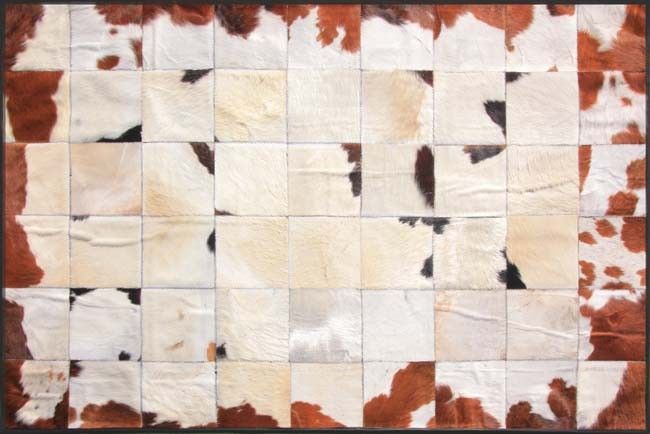 New Cowhide Rug Leather Cow Hide Animal Skin Patchwork Area Carpet 