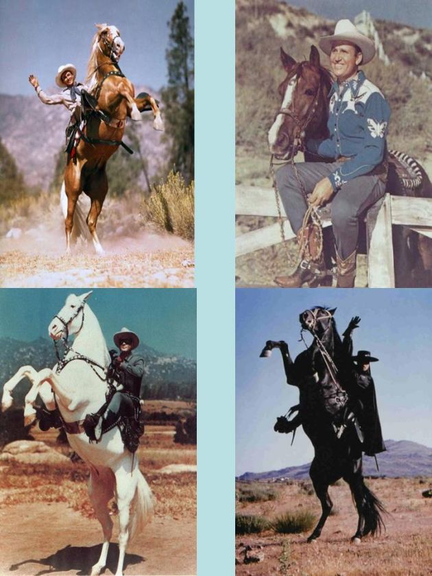 ROY ROGERS, GENE AUTRY, LONE RANGER, ZORRO Magnets WoW  