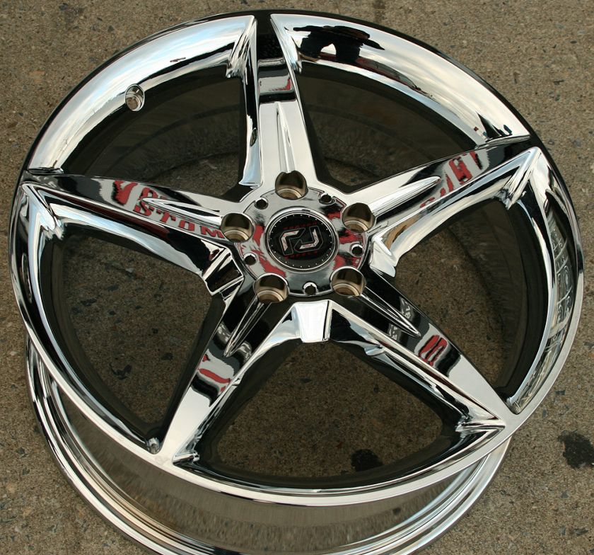 RON JON SERVO 18 CHROME RIMS WHEELS MERCEDES C280 C320 C350  