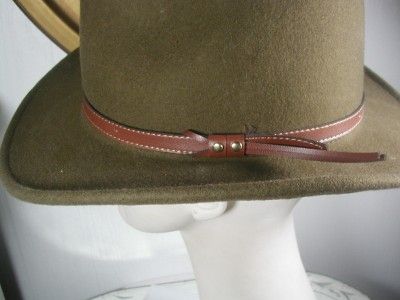 Vintage Mens Fedora Western Raiders Hat 100 % wool L sz  