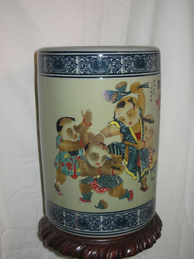 NEW ORIENTAL CHINESE ASIAN UMBRELLA HOLDER VASE URN DECOR ASIAN 