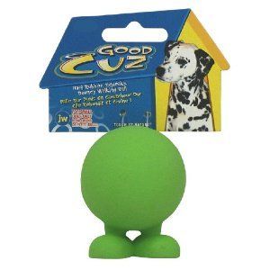 JW Pet GOOD CUZ Rubber Squeaker MEDIUM Dog Toy 4 inch 618940431671 