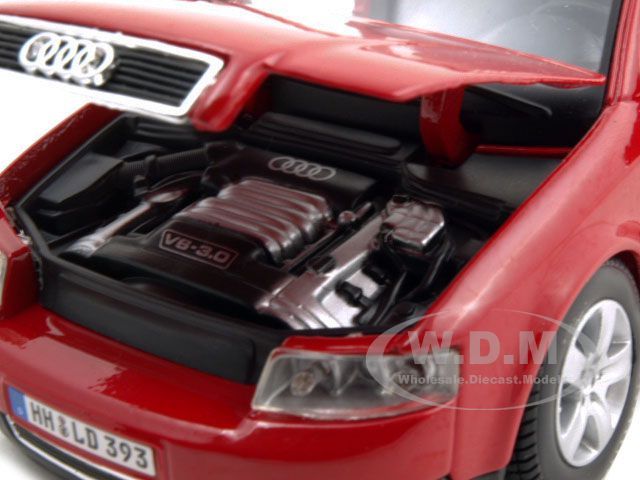 AUDI A4 RED 124 DIECAST MODEL CAR  