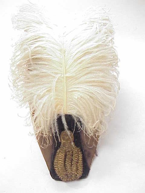 ANTIQUE MASONIC HAT~FEATHERS PLUME BICORN costumes OLD  