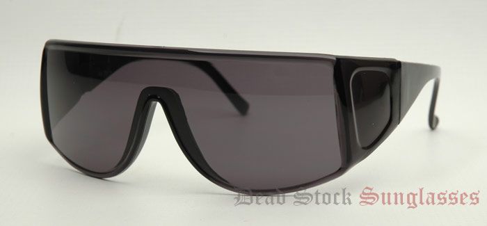 80s OVERSIZE HIP HOP Sideviews Sunglasses   BLACK  