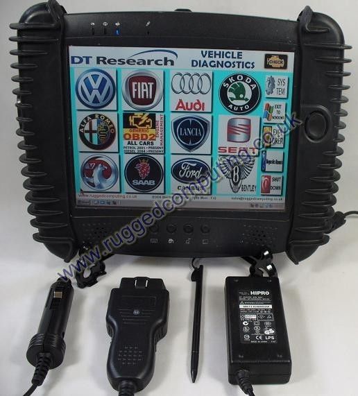   DIAGNOSTIC TABLET PC VOLKSWAGEN AUDI BENTLEY SERVICE LIGHT DT366 XP