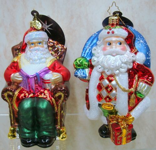 RADKO Tree Top Nicholas ORNAMENT Santa CANDLES 1015103  