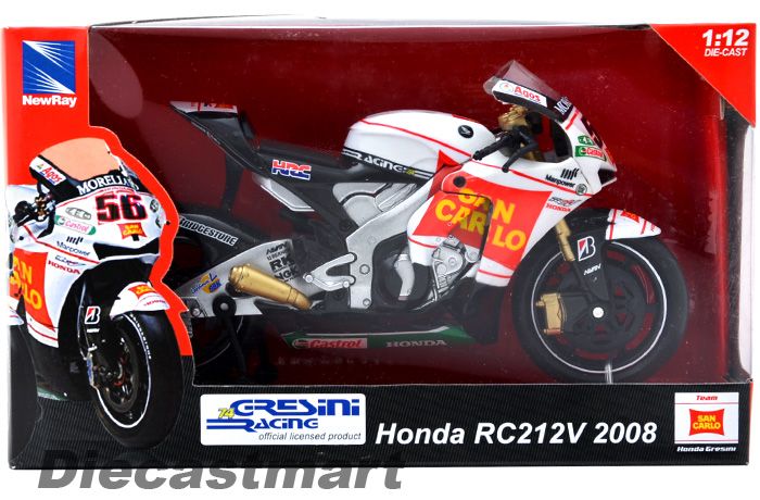 NEWRAY 112 MOTOGP 2008 HONDA RC212V SHINYA NAKANO NEW MODEL 