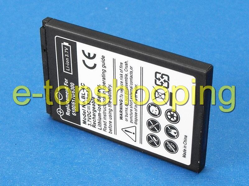 Battery for Vivitar ViviCam BYD 8025 XO29 BL 4C BL4C BL 5C BL5C 6100 