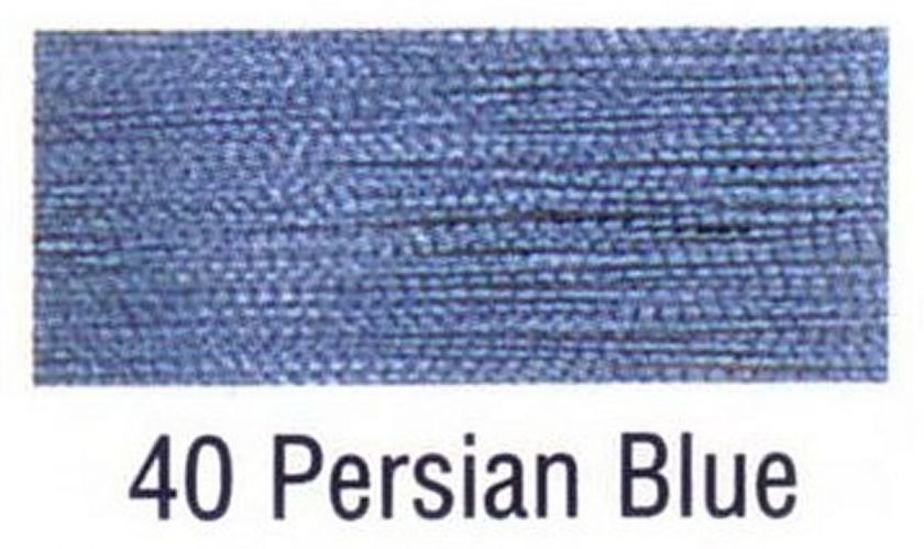 YLI Fine Metallic Thread color 40 Persian Blue  