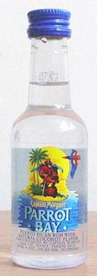 MINIATURE ~ CAPT MORGAN PARROT BAY RUM   Collectible  