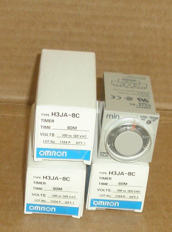 H3JA 8C 60M AC100 120 Omron New In Box Timer H3JA8C  