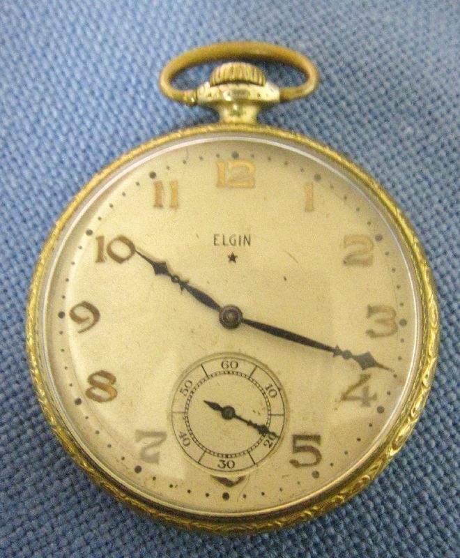 ELGIN TIVOLI 15 JEWEL POCKET WATCH 1921  1939 ILLINOIS WATCH CASE 