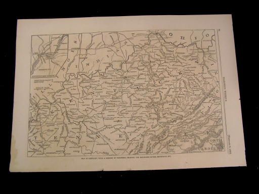 Civil War Map 1863 Yazoo Pass Expedition Water Line  