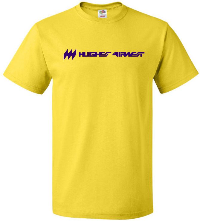 Hughes Airwest Vintage Logo US Airline Aviation T Shirt  