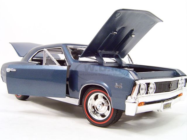 1967 CHEVROLET CHEVELLE SS 396 BLUE 118 DIECAST MODEL  