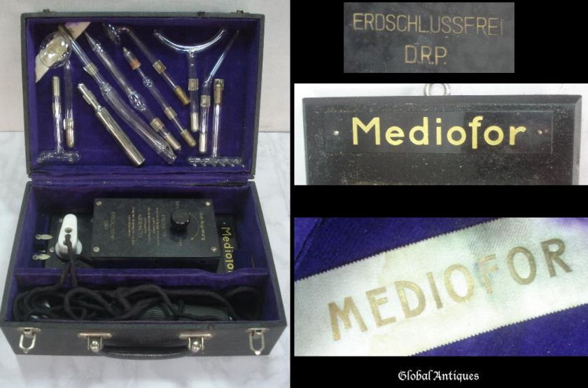 WWII GERMAN MEDICAL ULTRA VIOLET THERAPY SET – DRP RARE  