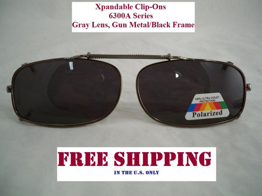 XPANDABLE CLIP ON POLARIZED UV400 SUNGLASSES 6300 NEW  