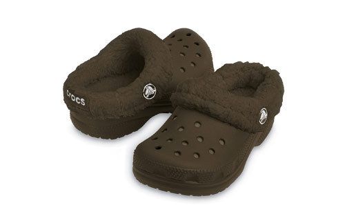 NWT Mammoth Boys Crocs Sz J 2 & J 3 ( Brown  Chocolate)  