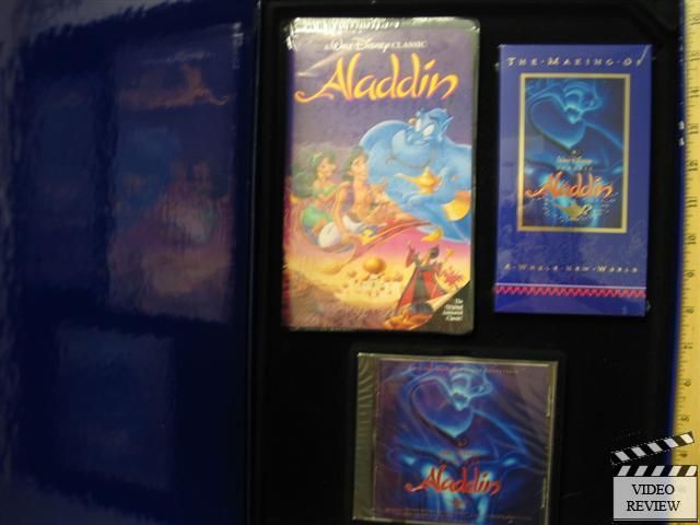 Aladdin Collectors Edition * Rare * VHS * CD * Book *  