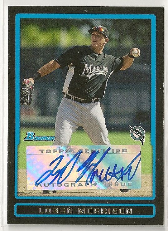 Logan Morrison MARLINS 2009 09 Bowman Prospect RC Auto  