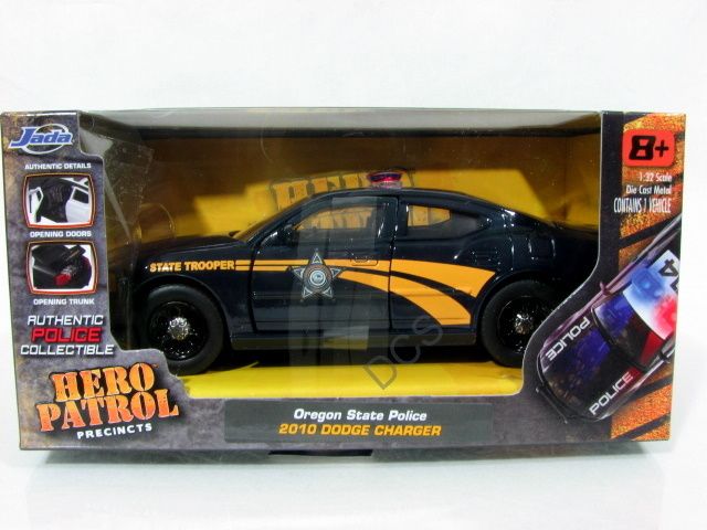 Jada 2010 DODGE CHARGER OREGON POLICE PATROL CAR 1/32  