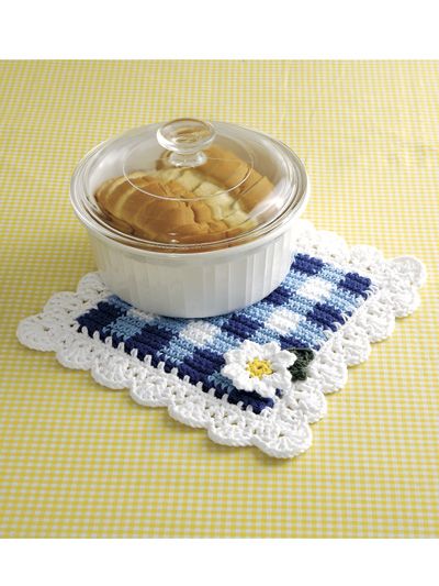 GINGHAM GARDEN KITCHEN SET, Crochet Pattern Book, NEW  