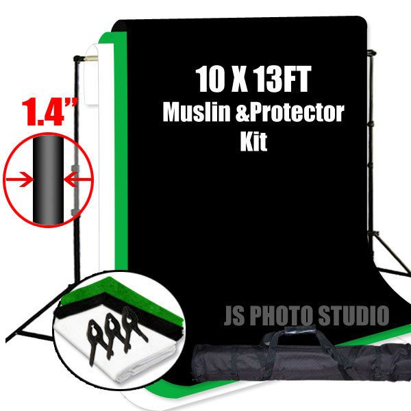 Photography muslin backdrops Studio Stand set 847263072487 