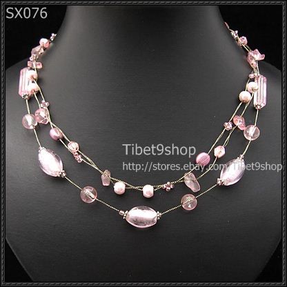 54P 18 sets Wholesale Silk Necklace Bracelet Ear SX5B18  