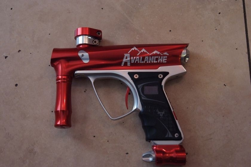 Vanguard Demon Paintball Marker   Red/Silver   Team Gun  