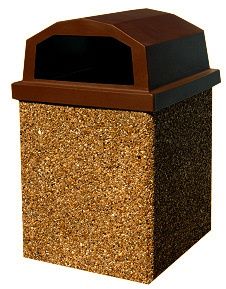 Trash Garbage Cans and Litter Receptacles for Outdoors  