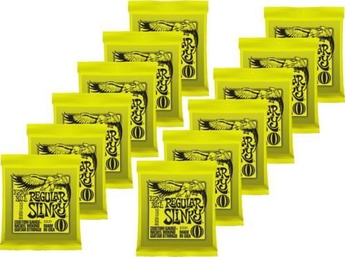 Ernie Ball 2221 Regular Electric Guitar Strings 12 Pack  